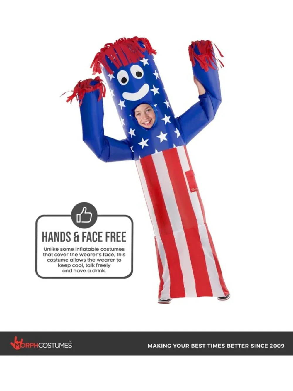 Wacky Waving Inflatable Tube Guy Costume for Kids - Fun Party Accessory